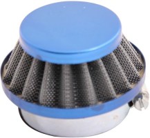 Air Filter - 44mm to 46mm, Conical, Small Stack (30MM), 2 Stroke, Yimatzu Brand, Blue - 60P1170BU - PBC91F1