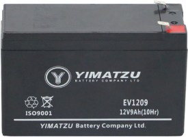 Battery - EV1209, 12V 9.0AH, Yimatzu, T2 Terminals - BATEV12009T2 - PBC106EF1