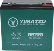 Battery - EV12200 / 6-DZM-20 / 6-FM-20, AGM, 12V 20Ah, Yimatzu - 10A3060 - PBC29F1