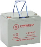 Battery - EV12750 / 6-DCM-75 / 6-DZM-75 / 6-FM-75, Group 24, AGM, 12V 75Ah, Yimatzu, Threaded Terminals - PBCBATEV1F1