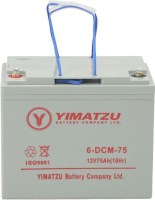 Battery - EV12750 / 6-DCM-75 / 6-DZM-75 / 6-FM-75, Group 24, AGM, 12V 75Ah, Yimatzu, Threaded Terminals - PBCBATEV1F1