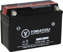 Battery - GTX6.5L-BS Yimatzu, AGM, Maintenance Free - PBCBATMF12F1