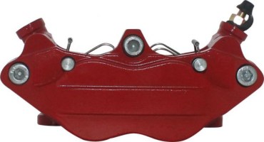 Brake Caliper - 165mm, Red - 90A7015RD - PBC740F1