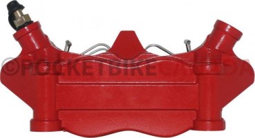 Brake Caliper - 165mm, Red - 90A7015RD - PBC740F1