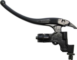 Brake Lever - Right Hand, Aluminum, Black, 150cc to 400cc, ATV, Dirt Bike, 300cc, 2x4, 4x4 and 4x4 IRS - LVR3385BK - PBC2977F1