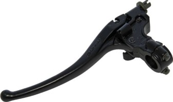 Brake Lever - Right Hand, Aluminum, Black, 150cc to 400cc, ATV, Dirt Bike, 300cc, 2x4, 4x4 and 4x4 IRS - LVR3385BK - PBC2977F1