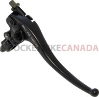 Brake Lever - Right Hand, Aluminum, Black, 150cc to 400cc, ATV, Dirt Bike, 300cc, 2x4, 4x4 and 4x4 IRS - LVR3385BK - PBC2977F1
