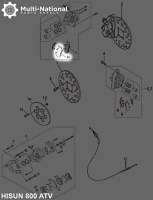 Brake Pads - 400cc to 800cc, ATV, Left Front Outer, Ceramic - 90A1282 - PBC700F1