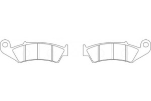 Brake Pads - FA185, 50cc to 250cc - 90A1014 - PBC745F1