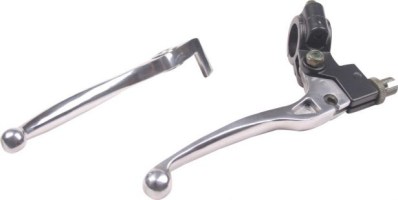 Brake & Clutch Lever Set - Aluminum, Chrome - LVR3210CR - PBC2982F1