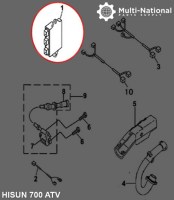 CDI - 500-700cc, ATV, Hisun - 10A5052 - PBC2393F1