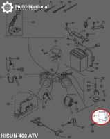 CDI - ATV, 400cc, Hisun - 10A5040 - PBC2362F1