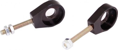 Chain Tensioners - Chain Adjuster, Black, CNC Machined, 50cc to 250cc, 2 pcs - 70A9720BK - PBC1167F1