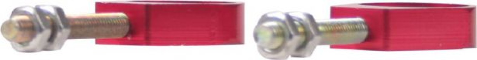 Chain Tensioners - Chain Adjuster, Red, CNC Machined, 50cc to 250cc, 2 pcs - 70A9720RD - PBC1164F1