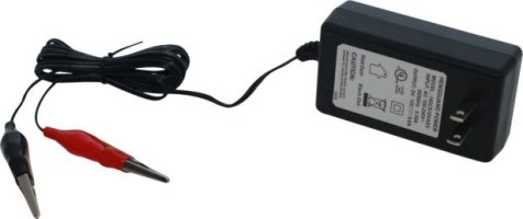 Charger - 12V, 0.8A, Alligator Clips, Trickle Charger - CHG1208AS - PBC1896F1