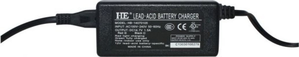 Charger - 14.7V, 1.5A, Alligator Clips, Trickle Charger - CHG1415AS - PBC1846F1