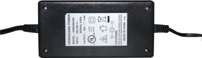 Charger - 36V, 1.6A, 3-Pin XLR Plug (Male DIN) - CHG3616XS - PBC1895F1