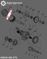 Circlip - Snap Ring, Wrist Pin, Hisun, Jianshe, 400-500cc, ATV/UTV - 30A8740 - PBC1588F1