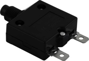 Circuit Breaker - Push Button, 10A, HT-01C, 125/250VAC, 32/50VDC - 60A9610 - PBC2307F1