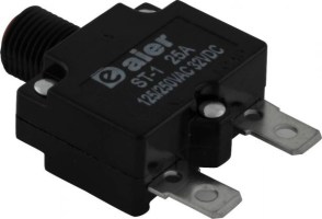 Circuit Breaker - Push Button, 25A, ST-1, 125/250VAC, 32VDC - 60A9525 - PBC2212F1