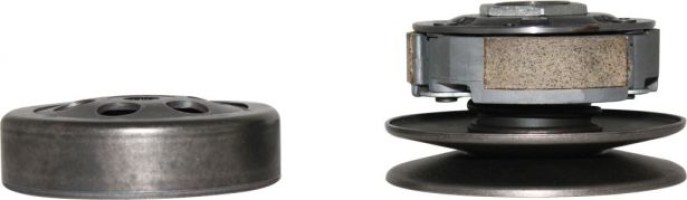 Clutch - Drive Pulley with Clutch Bell, Yamaha, 125cc, 16 Spline - 30A3708 - PBC1235F1