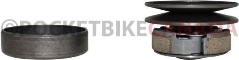 Clutch - Drive Pulley with Clutch Bell, Yamaha, 125cc, 16 Spline - 30A3708 - PBC1235F1