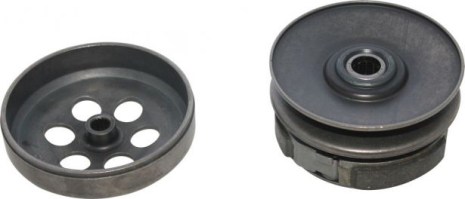 Clutch - Drive Pulley with Clutch Bell, Yamaha, JOG 90, 2 Stroke, 16 Spline - 30A3706 - PBC1251F1