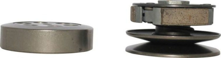 Clutch - Drive Pulley with Clutch Bell, Yamaha, MIO 110, 16 Spline - 30A3707 - PBC1260F1