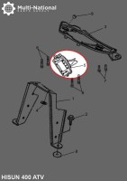 Combination Meter - Meter Assembley, ATV, Hisun, 400cc - 10A7341 - PBC2267F1