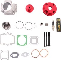 Cylinder Head Assembly - 44mm, Big Bore, Pocket Bike, Red - 20P8440RD - PBC1572F1