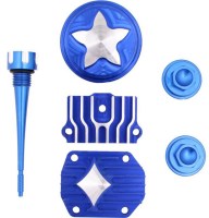 Cylinder Head Cover Set - 125cc, CNC, Performance, 6pc, Blue - 20A2610BU - PBC1493F1