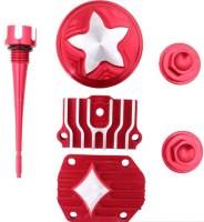 Cylinder Head Cover Set - 125cc, CNC, Performance, 6pc, Red - 20A2610RD - PBC1623F1