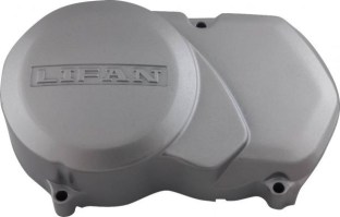 Engine Cover - 125cc Lifan, Left, Chrome - 70D2121CR - PBC1433F1