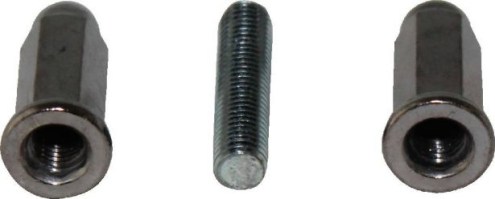 Exhaust Stud and Cap Nut - 7mm set (4pcs) - HWN9907 - PBC2909F1