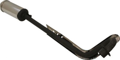 Exhaust Tube and Muffler - Exhaust Pipe and Muffler, Exhaust Manifold, 50cc to 155cc, Dirt Bike - 70A5810BK - PBC2461F1