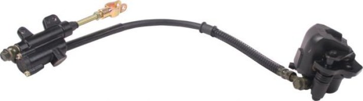 Foot/Rear Brake Lever and Caliper Assembly, 61cm Line - 90A4225 - PBC739F1