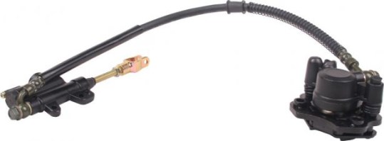 Foot/Rear Brake Lever and Caliper Assembly, 61cm Line - 90A4225 - PBC739F1