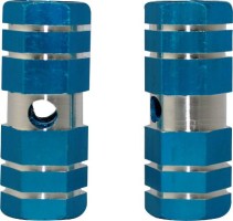 Foot Pegs - Dirt Bike, Blue, CNC Machined Lightweight (2 pcs) - 40D5060BU - PBC657F1