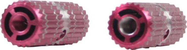 Foot Pegs - Dirt Bike, Red, CNC, (2 pc set) - 40D5020RD - PBC502F1