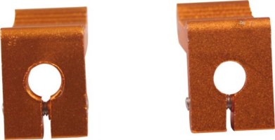 Foot Pegs - Gold, Dirt Bike, CNC, (2 pc set) - 40D5030GD - PBC489F1