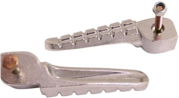 Foot Rest, Dirt Bike, Metal, Chrome - 40D5040 - PBC575F1