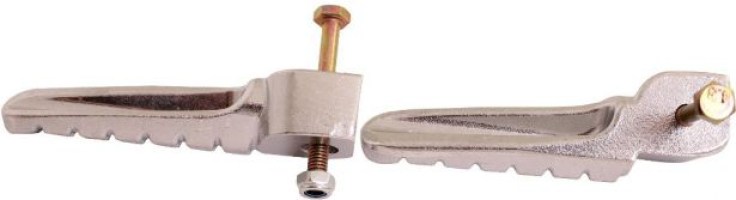 Foot Rest, Dirt Bike, Metal, Chrome - 40D5040 - PBC575F1