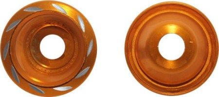 Fork Cups - CNC, Gold, 2pcs - 40D4800GD - PBC497F1