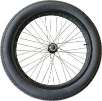 Front Wheel Assembly - 26x4, Mounted Rim, Rim Tape, Tube & Tire, SHOK Motors Atomik, Excursion - 70S9191 - PBC4207EF1