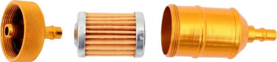 Fuel Filter - Aluminum, CNC, Gold - 20A5230GD - PBC2489F1
