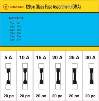 Glass Fuse Kit - GMA Glass Auto Fuse Assortment (120pcs) - KIT3090 - PBC1870F1
