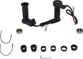 Heated Throttle Grips - Universal 22mm/27mm, 10-Stage, Twist Throttle - PBC610F1