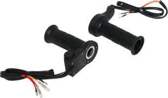 Heated Throttle Grips - Universal 22mm/27mm, 10-Stage, Twist Throttle - PBC610F1