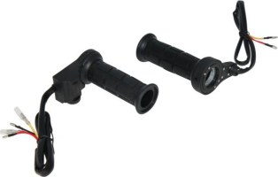 Heated Throttle Grips - Universal 22mm/27mm, 10-Stage, Twist Throttle - PBC610F1