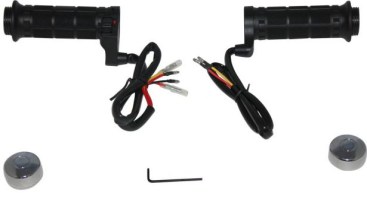 Heated Throttle Grips - Universal 22mm/27mm, 3-Stage, ATV/Snowmobile - PBC620F1